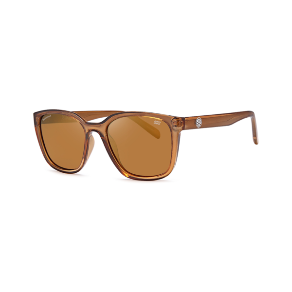 Square brown primum polarized sunglasses
